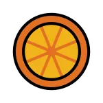 Half Orange Fruit SVG Icon